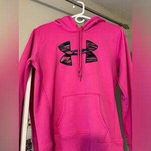 Hot Pink Under Armour Hoodie Size Small